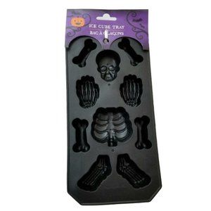 Skeleton Bones Ice Cube/Soap Making Tray (9x4.5x1)